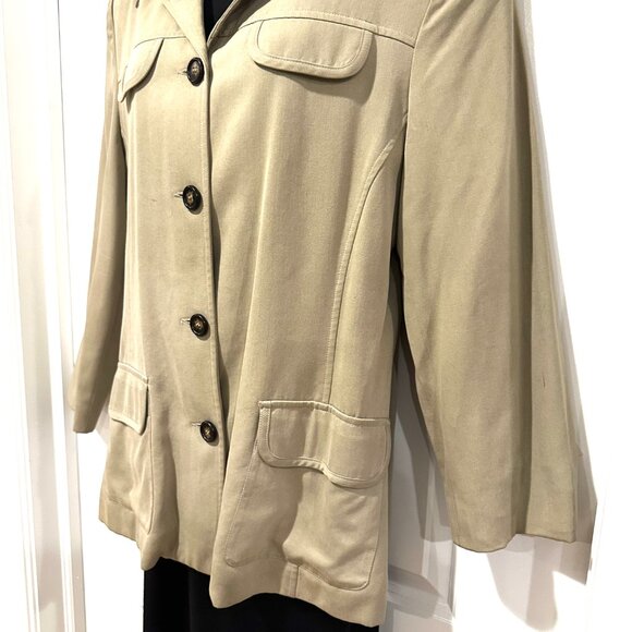 Vintage Tristan & Iseut Tan Safari Inspired Jacket, Size 11 - Picture 6 of 15